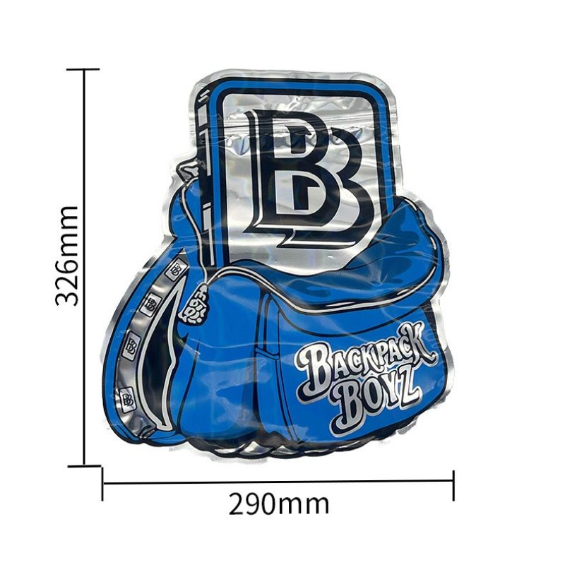 Backpack Boyz 1lb Big Die-Cut Cannabis Mylar Bags